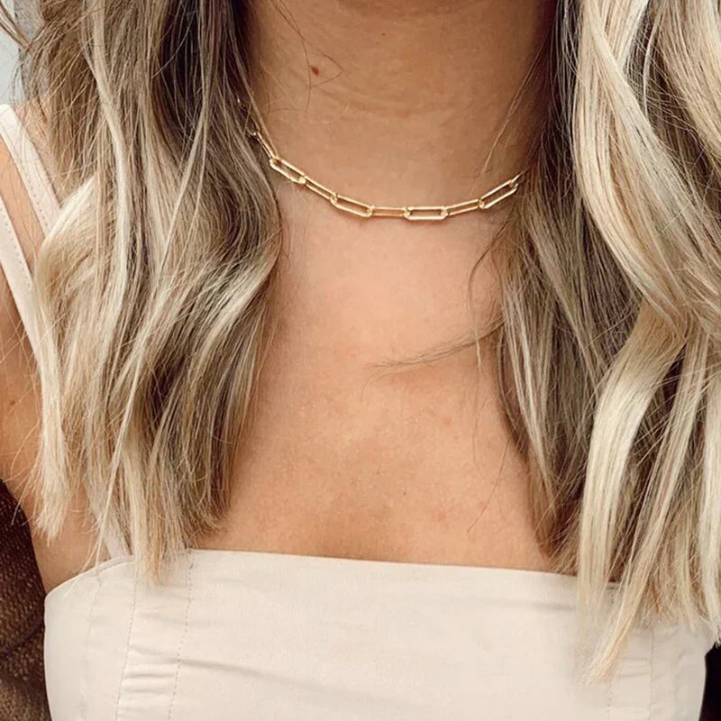 Archen™ | Gold Elegant Chain Necklace by Rose & Oliver - product image 4