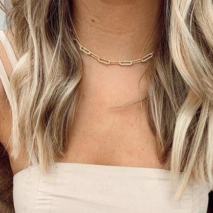 Archen™ | Gold Elegant Chain Necklace by Rose & Oliver - product image 4