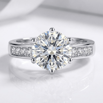 Silver Round Diamond Classic Ring by Rose & Oliver - product image 1