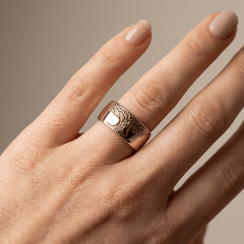 Tree Of Life Ring by Rose & Oliver, additional angle