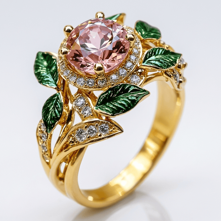 Gold Enchanted Garden Ring by Rose & Oliver, main product view