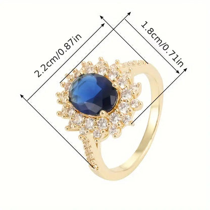 Ring Vionne Saphirae Rose & Oliver aus Gold, mit eleganten Details und anspruchsvollem Design, präsentiert auf neutralem Hintergrund.