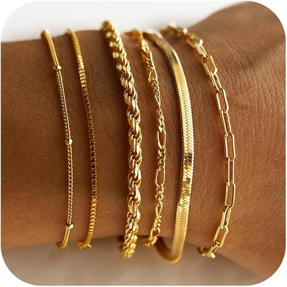 Vernetta™ | Gold Bracelet Set by Rose & Oliver - product image 1