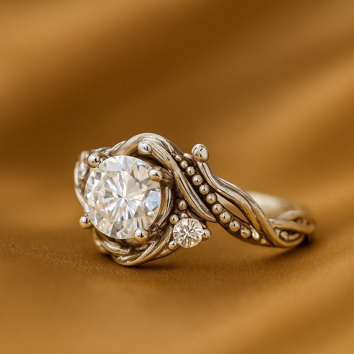 Elegant Silver Branch Zirconia Ring by Rose & Oliver - product image 1
