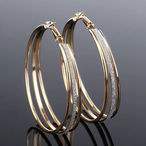 Aurielle™ | Vintage Gold-Plated Sparkling Earrings by Rose & Oliver - product image 1