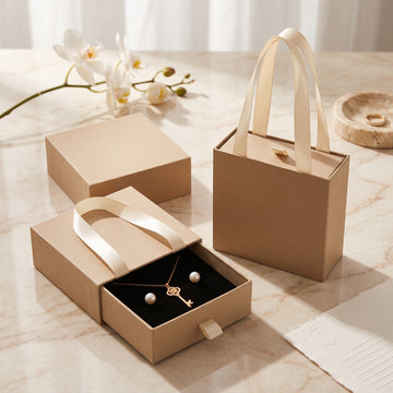 Saco de presente de joia de luxo Rose & Oliver, elegante e resistente para embalar joias especiais, pronto para presente.